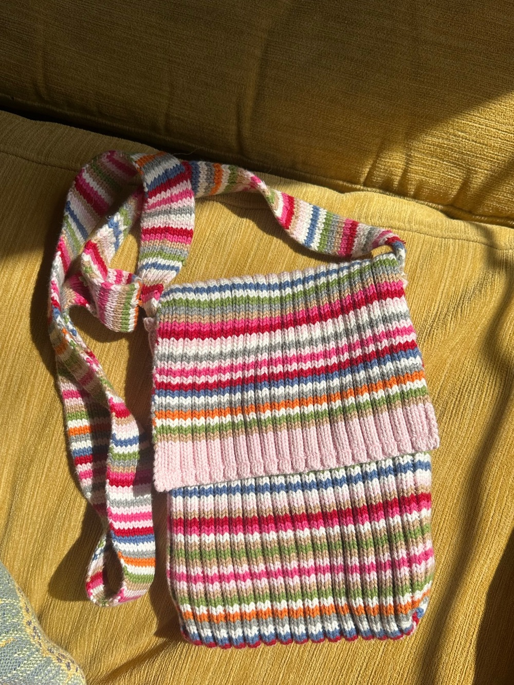 Vintage Holiday 2004 Crazy Stripe GAP crossbody bag